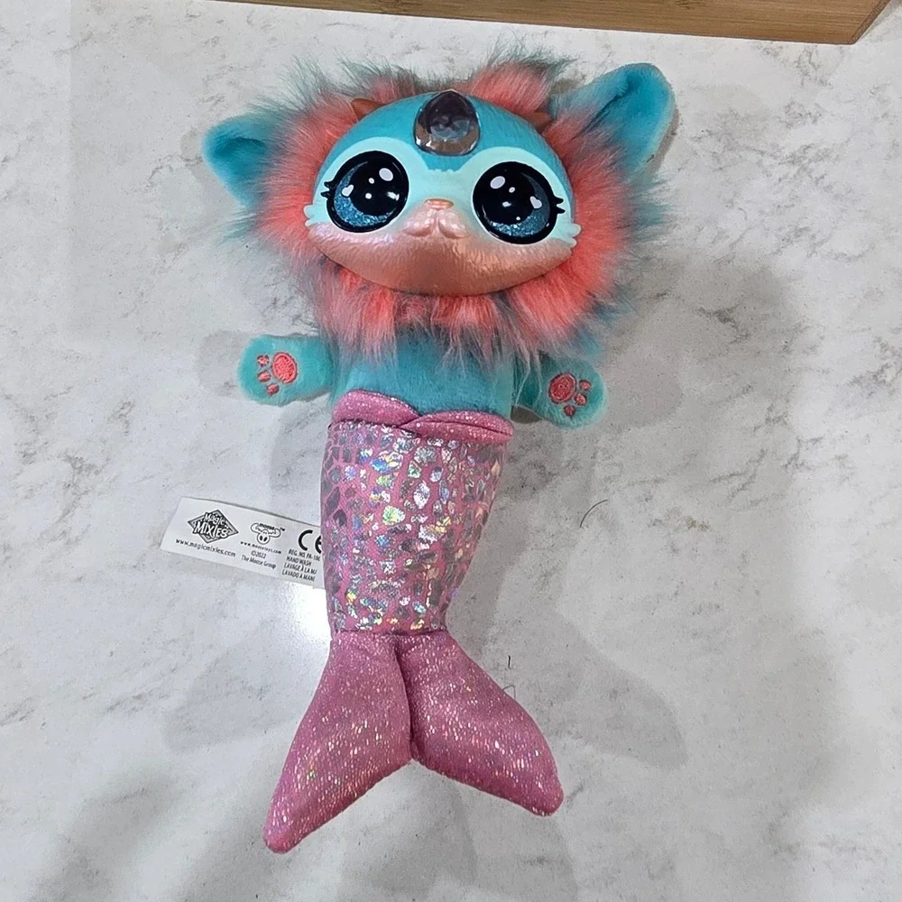 Magic Mixies Mixlings Mermaid Plush Teal Pink Shimmer Scale Stuffed Toy 2022